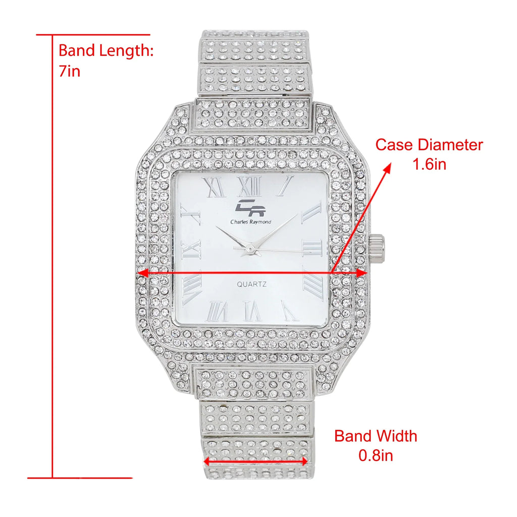 Glamour Crystal blinged-Out Classic-SLV) to Women's Luxury True (L0513LA Beauty Timeless Watch, Testament a Out Diamonds Iced and