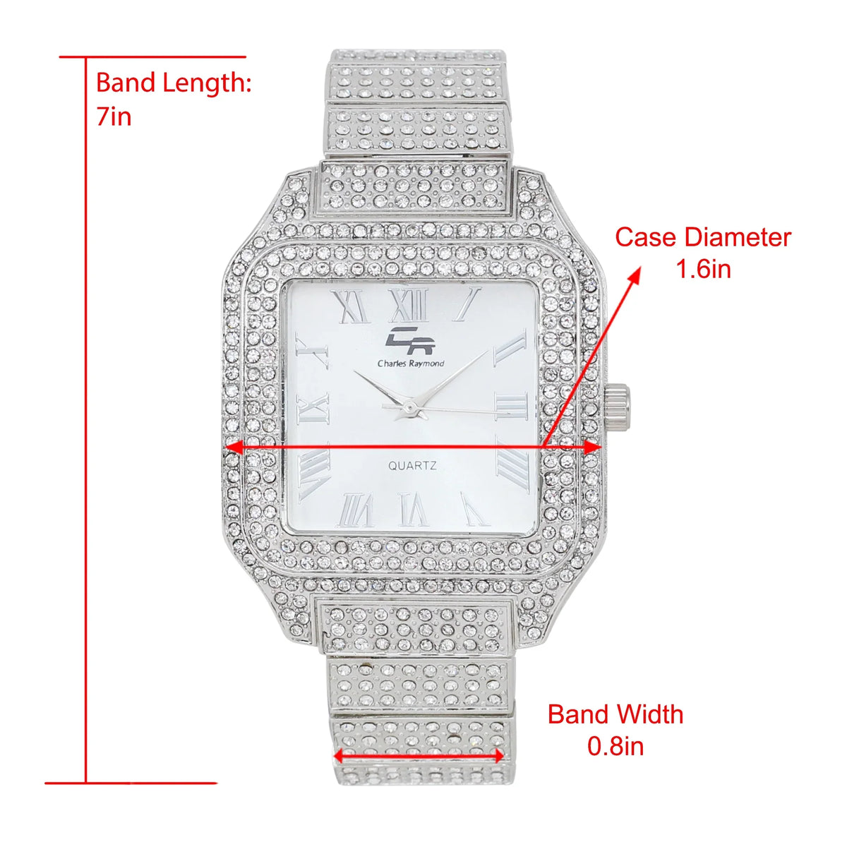 Glamour Crystal blinged-Out Classic-SLV) to Women's Luxury True (L0513LA Beauty Timeless Watch, Testament a Out Diamonds Iced and