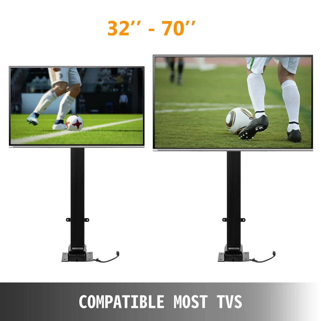 70” Adjustable New w/ TVs Lift Height for Motor TV Remote 32” Controller ~ BENTISM