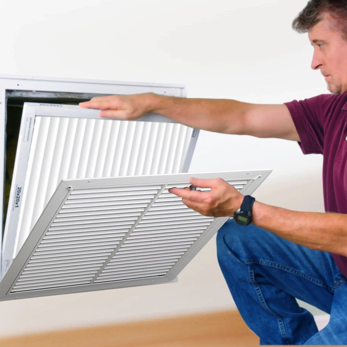 Furnace 12 MERV Pack 20x25x1 Filter- HVAC Honeywell Air Pleated 12