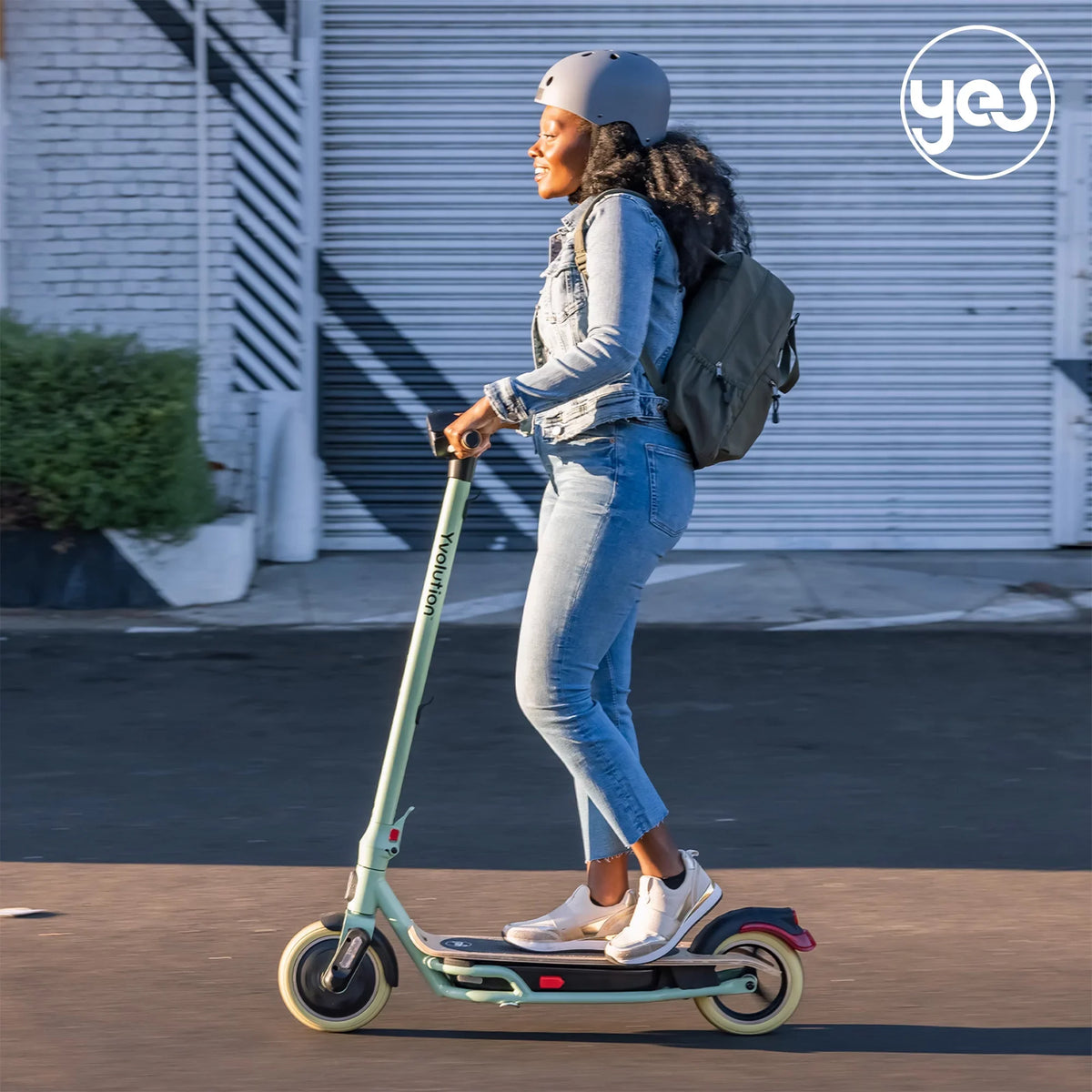 Display, (Green) Foldable LED for Design Scooter Electric YES Yvolution Adults