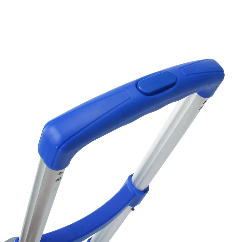 Dolly, Folding Folding Truck, 165 Trolley Blue Luggage Hand Heavy-Duty Cart, lb QEEK Aluminum Capacity Portable Cart with Rubber Telescoping Wheels, and Hand Hand Truck Handle and