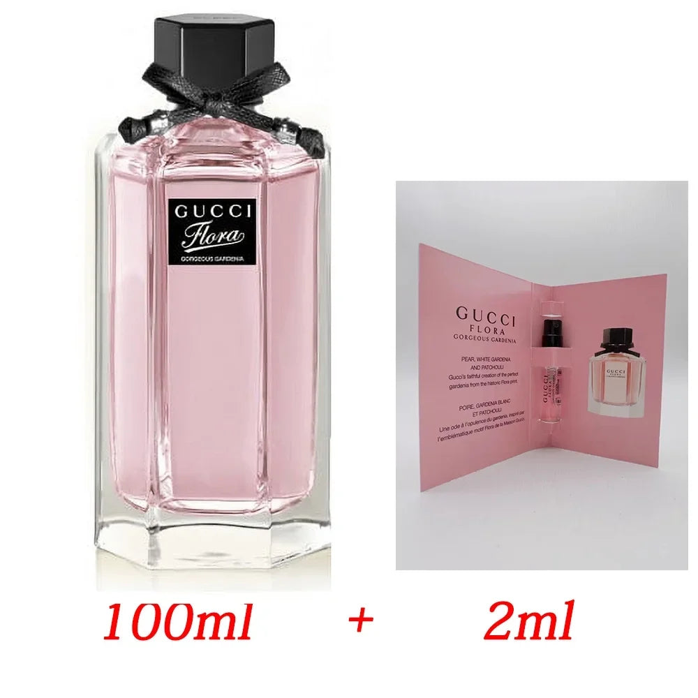 Flora 100ml/3.3oz cci_ for Gorgeous OZ. Gardenia Eau 2ML Gu +0.067Fl. de Toilette, / Perfume Women