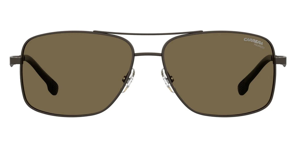 Carrera Bronze Men's 8040/S 009Q/SP Rectangular CARRERA Sunglasses Polarized 60