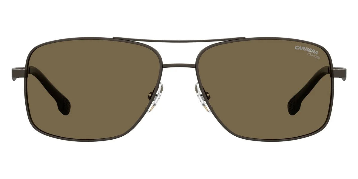 Carrera Bronze Men's 8040/S 009Q/SP Rectangular CARRERA Sunglasses Polarized 60