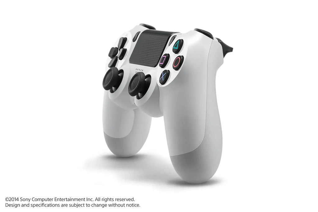 DualShock New Controller Like PS4 White BOLT Wireless Included - Bundle Earbuds With - AXTION