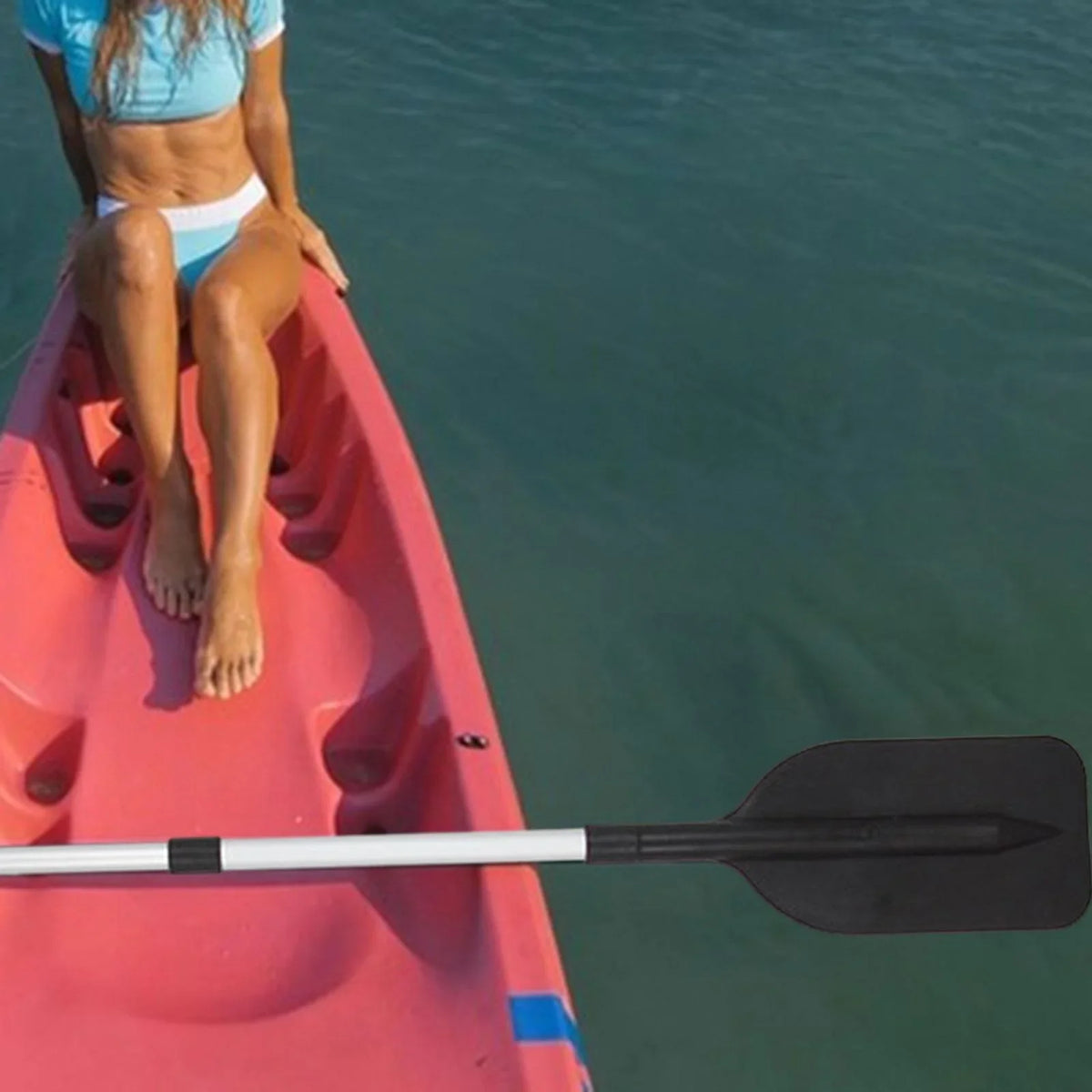Paddle for Black Paddle Sports Flexible Boat Canoeing Boat funtasica Outdoor Activities Kayaking Canoe Oars Beginners Durable Float