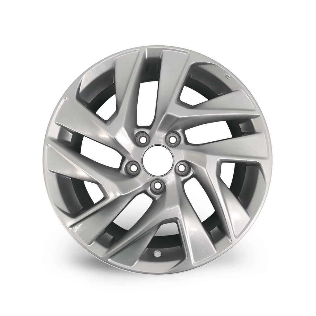 x for OEM 2016 Honda Velospinner New spoke Automotive 17" Twisted 7" Wheel Brand 64069A Alloy 2015, Replacement Quality Silver Rim Single CR-V