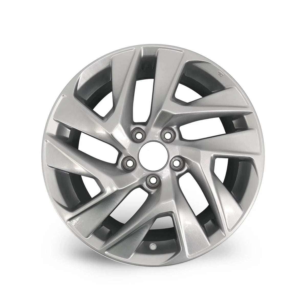 x for OEM 2016 Honda Velospinner New spoke Automotive 17" Twisted 7" Wheel Brand 64069A Alloy 2015, Replacement Quality Silver Rim Single CR-V