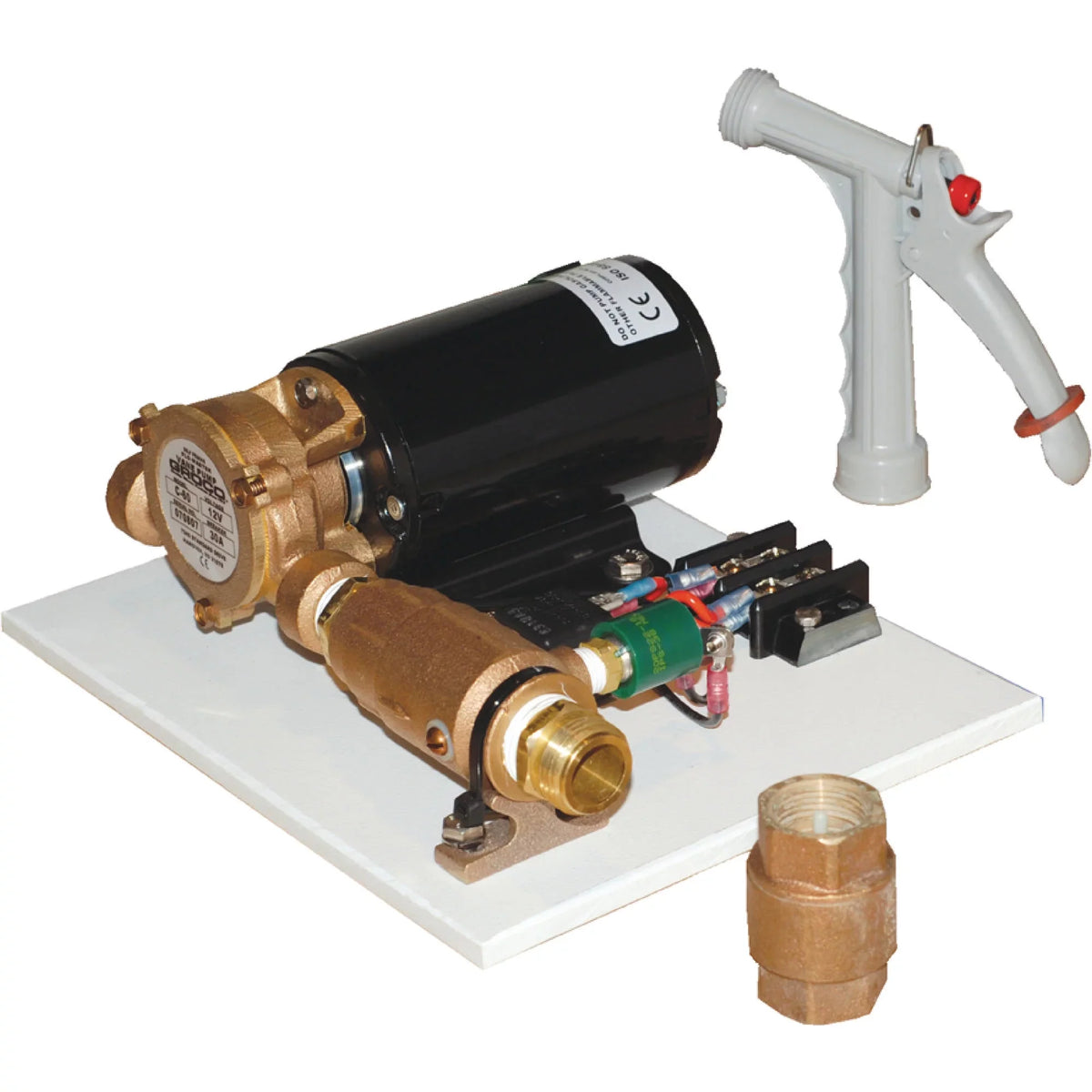 CV-75 Kit Spray C-60 Wash and Check Groco Valve with Nozzle PGN-50 Deck 12V