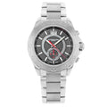 Black Weil Raymond Dial Watch RW Chronograph Steel Mens 8600-ST-20001 Sport