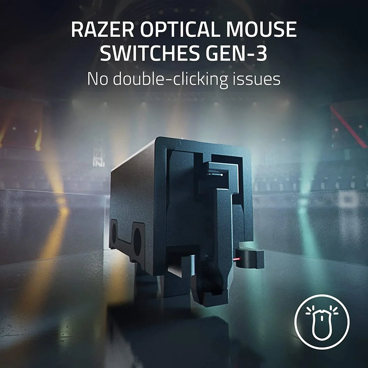 Ottico Edition Ergonomico E-Sport Gen-3, da per Mouse DeathAdder del Focus Pro Wireless HyperSpeed) Faker 63g, V3 Interruttori Wireless Leggero leggero Mouse - Pro (Design 30K, Sensore Razer