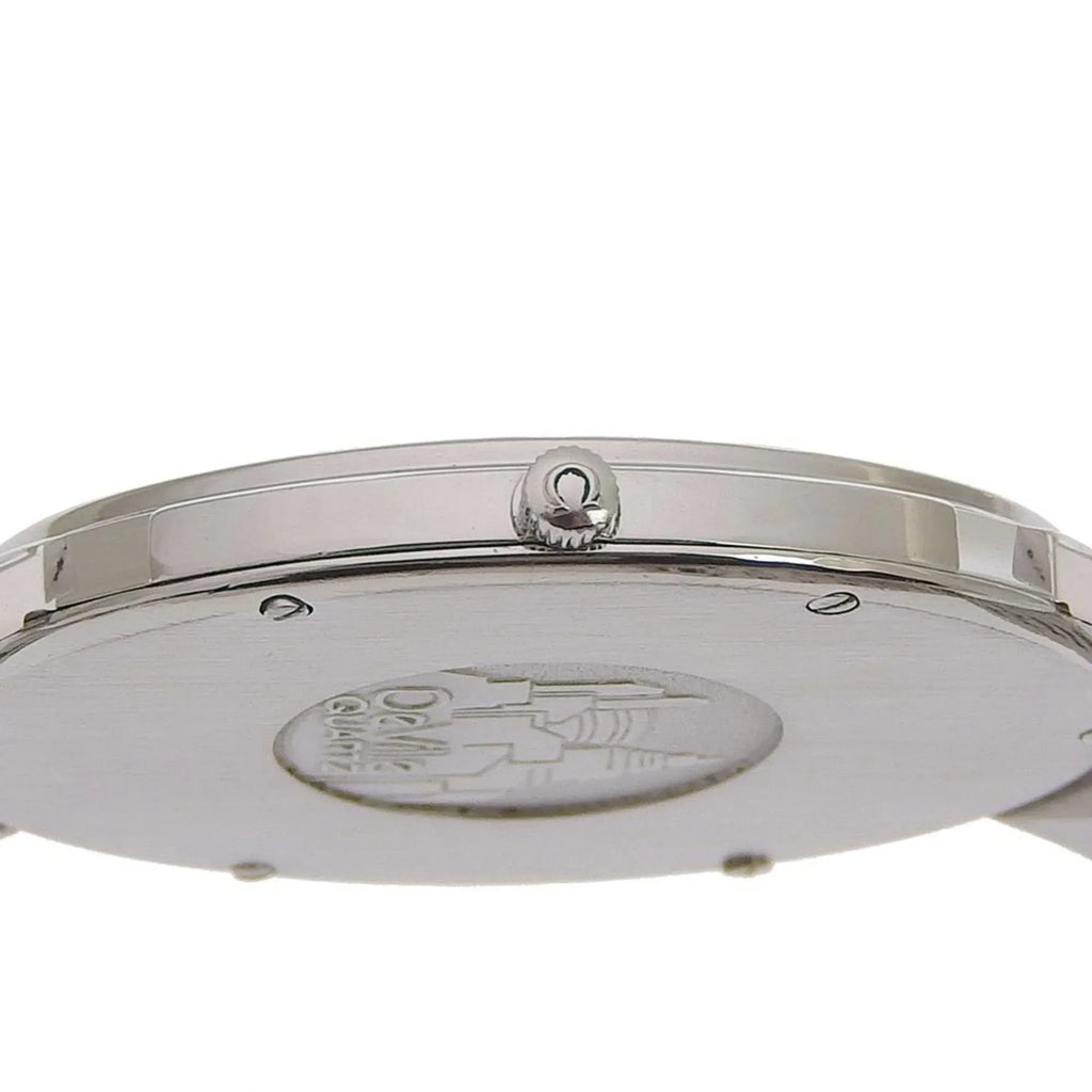Swiss Omega (Fair) OMEGA Boys Silver/Gold Watch Silver Made Steel Pre-Owned Quartz Dial Stainless De Ville