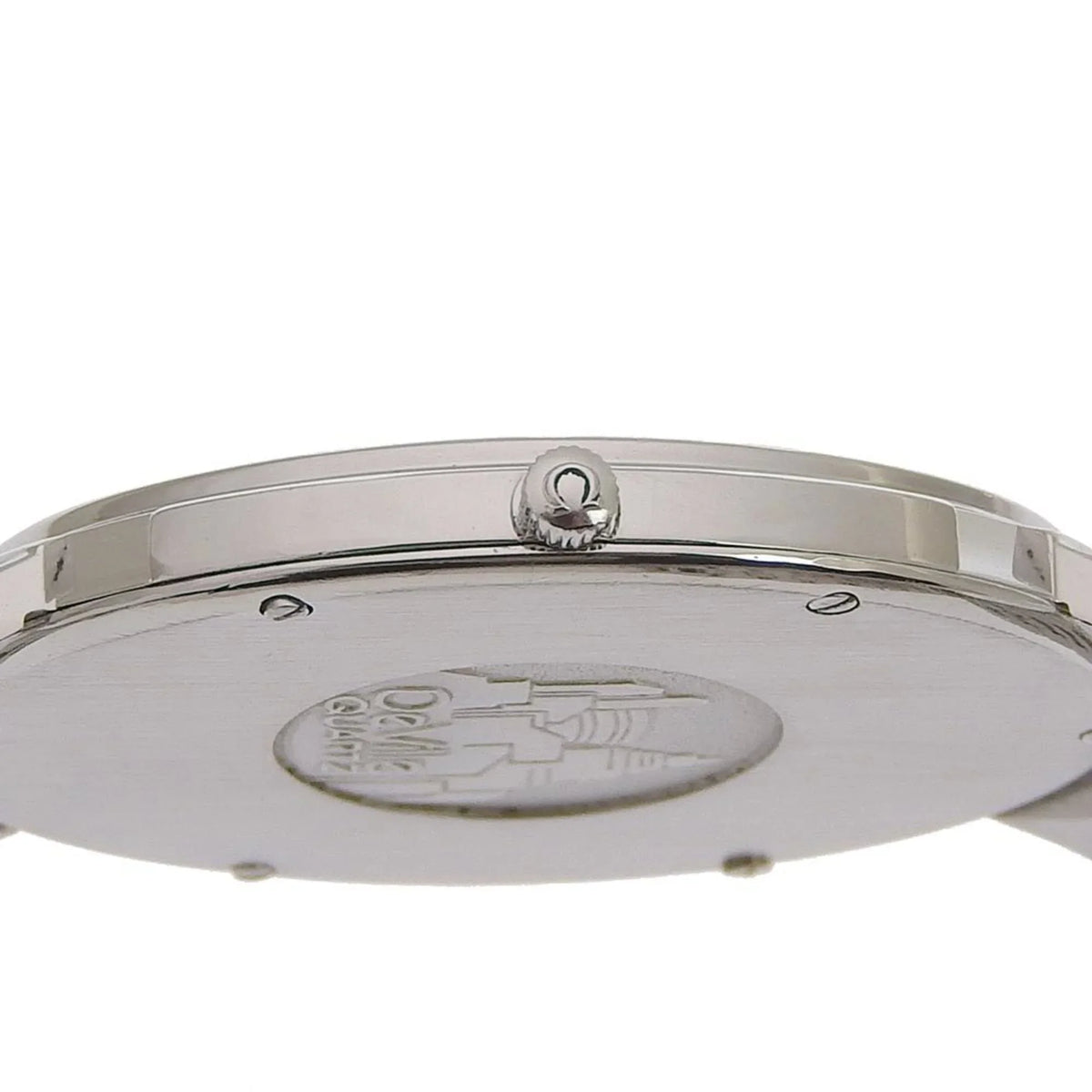 Swiss Omega (Fair) OMEGA Boys Silver/Gold Watch Silver Made Steel Pre-Owned Quartz Dial Stainless De Ville
