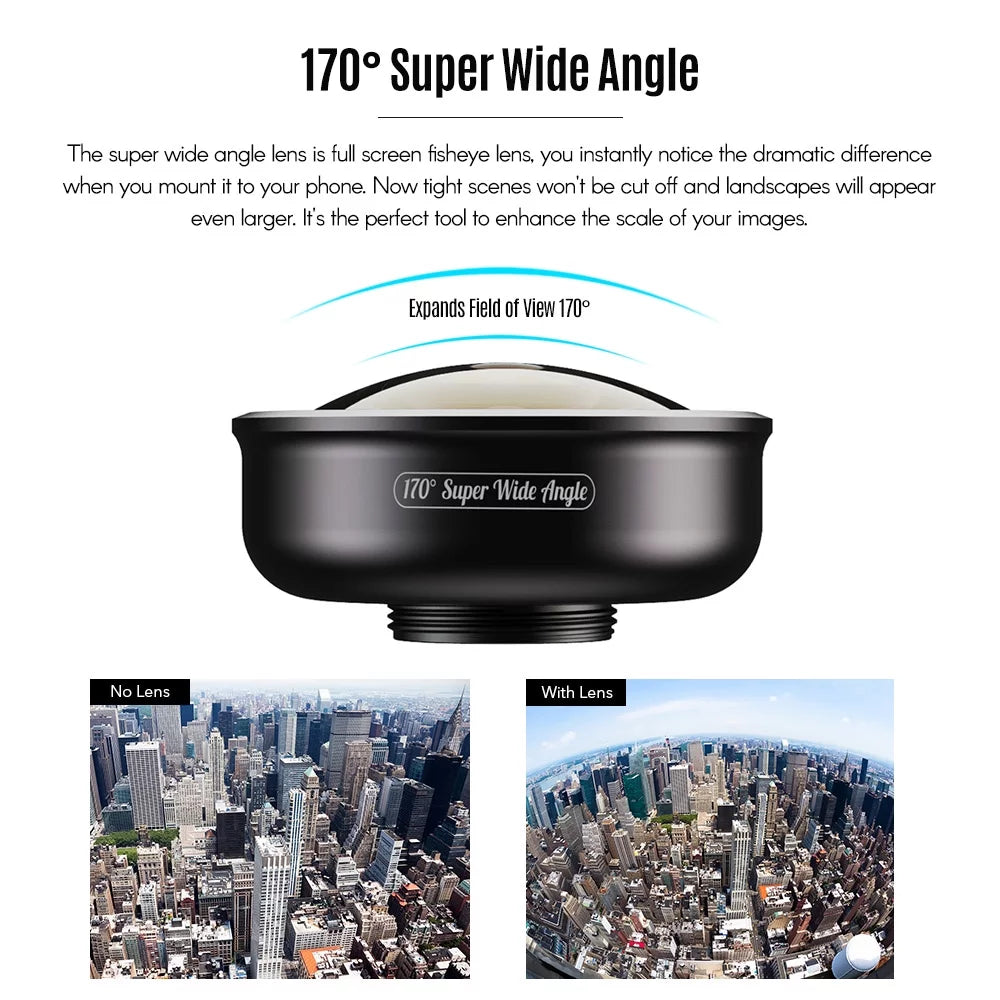 for APEXEL Lens Pixel Lens Galaxy Wide Dual Lens 170° Smartphone / Super Smartphones APL HD5SW Angle for Single