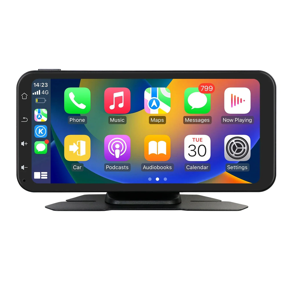 With Stereo 360° Backup 6.25" Adjustable Camera Navigation Audio Receiver Bluetooth Car Carplay Touchscreen Support Ossuret GPS Radio Apple Auto Wireless Android