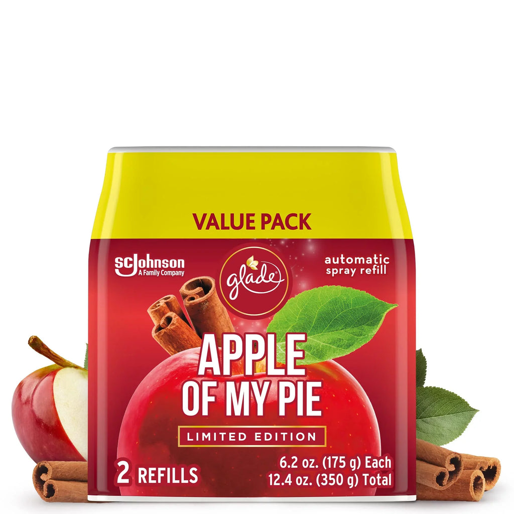 Automatic And My Spray Apple 2 Refill, Of 6.2 Oz, Air Freshener Bathroom, Count Home Pie, Glade For