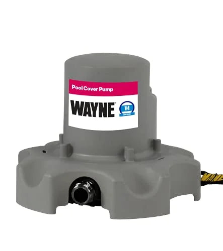 Pump and Automatic 1/4 Float S 57735-WYN1 Magnetic with HP Pool Pull-to-Shore Cover WPCP250 25 FT Rope, Wayne Gray
