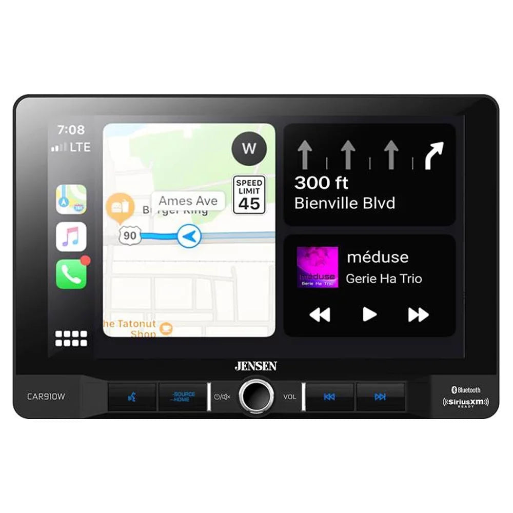 New Play Multimedia Receiver Not Jensen 9" (Does Camera Backup Discs) CAR910W with