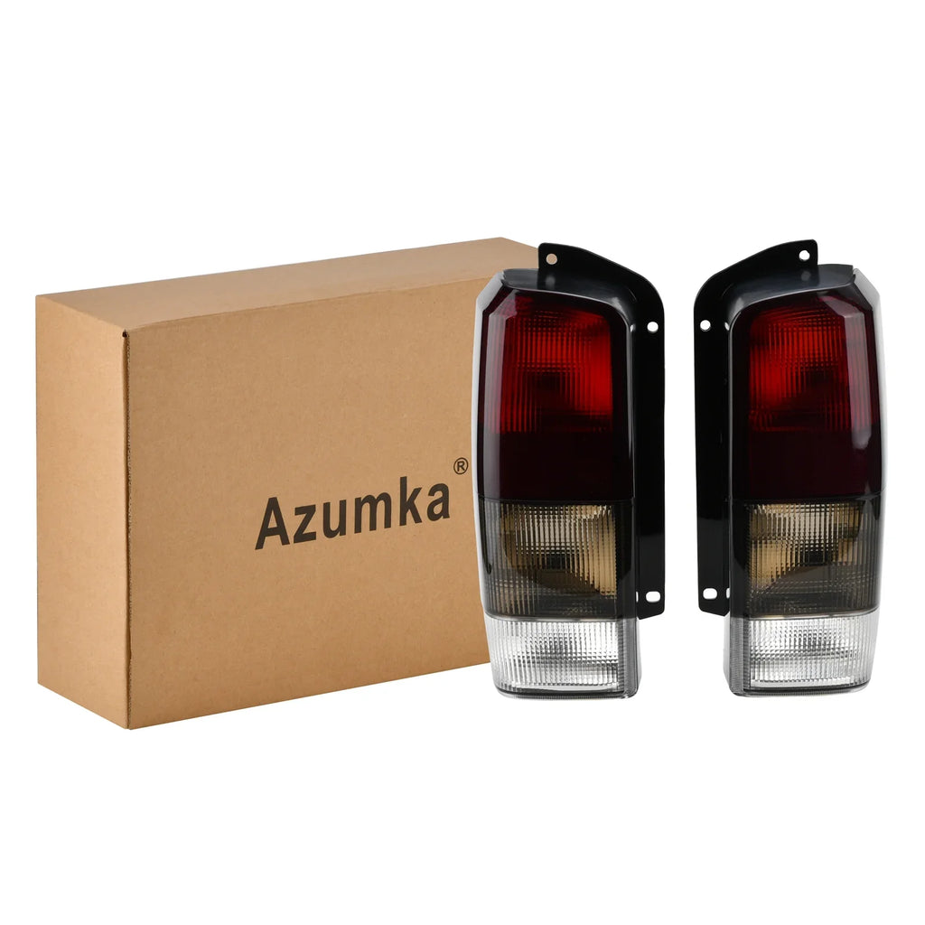 XJ Lamps Lights Smoke Jeep with Tail Cherokee Red/black + XJ Right)Compatible Fits 1997-2001 for Set(Left Tail 97-01 Rear Lens
