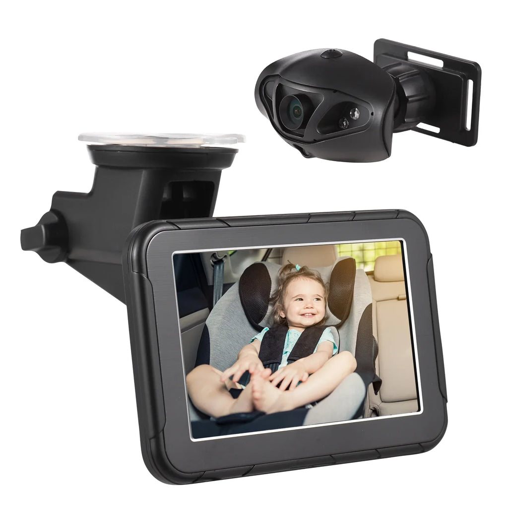 Vision Mirror View Monitor Baby Seat Seat Mirror Baby Display Display 5 Car Baby Inch Car Seat Car Seat View Rear Invigilator,Camera Car Camera Wide 5 Wide Dazzduo 150° Monitor 150° Baby 5 Inch