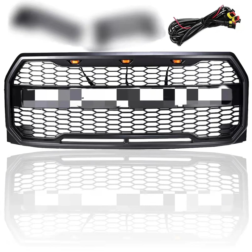 Bumper for Black 2009-2014 Ford Front Style Grille F150 Raptor Grill F-150 Hood