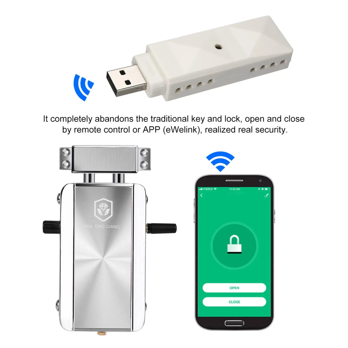 Lock Lock Buzhi Remote Remote Door Wifi Less Lock Lock,Deadbolt Kit Remote Siuke -theft Door Deadbolt Apartment Keyless Lock Simbae Ewelink