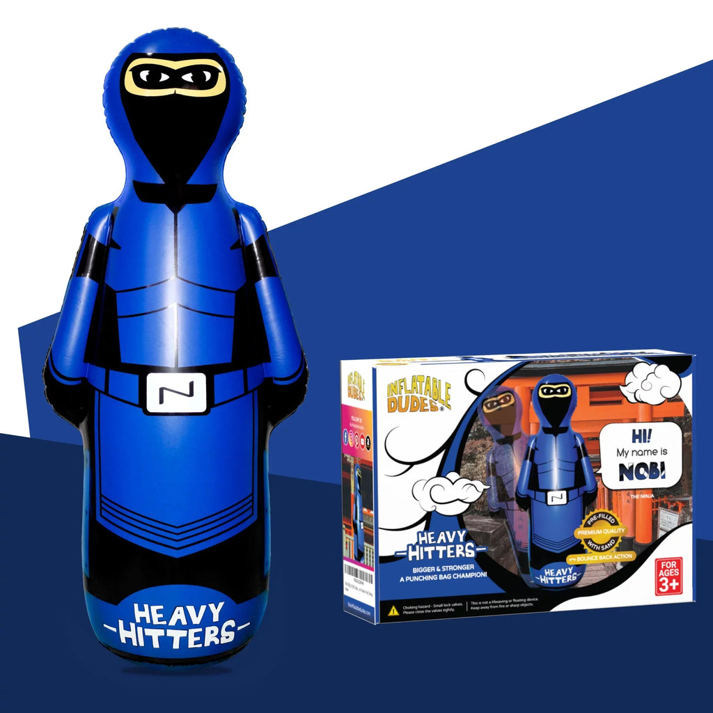|Filled Bag Sand Dudes) - Ninja Punching Large (Inflatable Kids inches 63 with