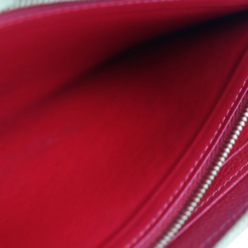 Monogram Implant Vuitton Round Zippy Louis Pre-Owned Around Cerise Zipper LOUIS M60737 Wallet Long Zip (Good) VUITTON