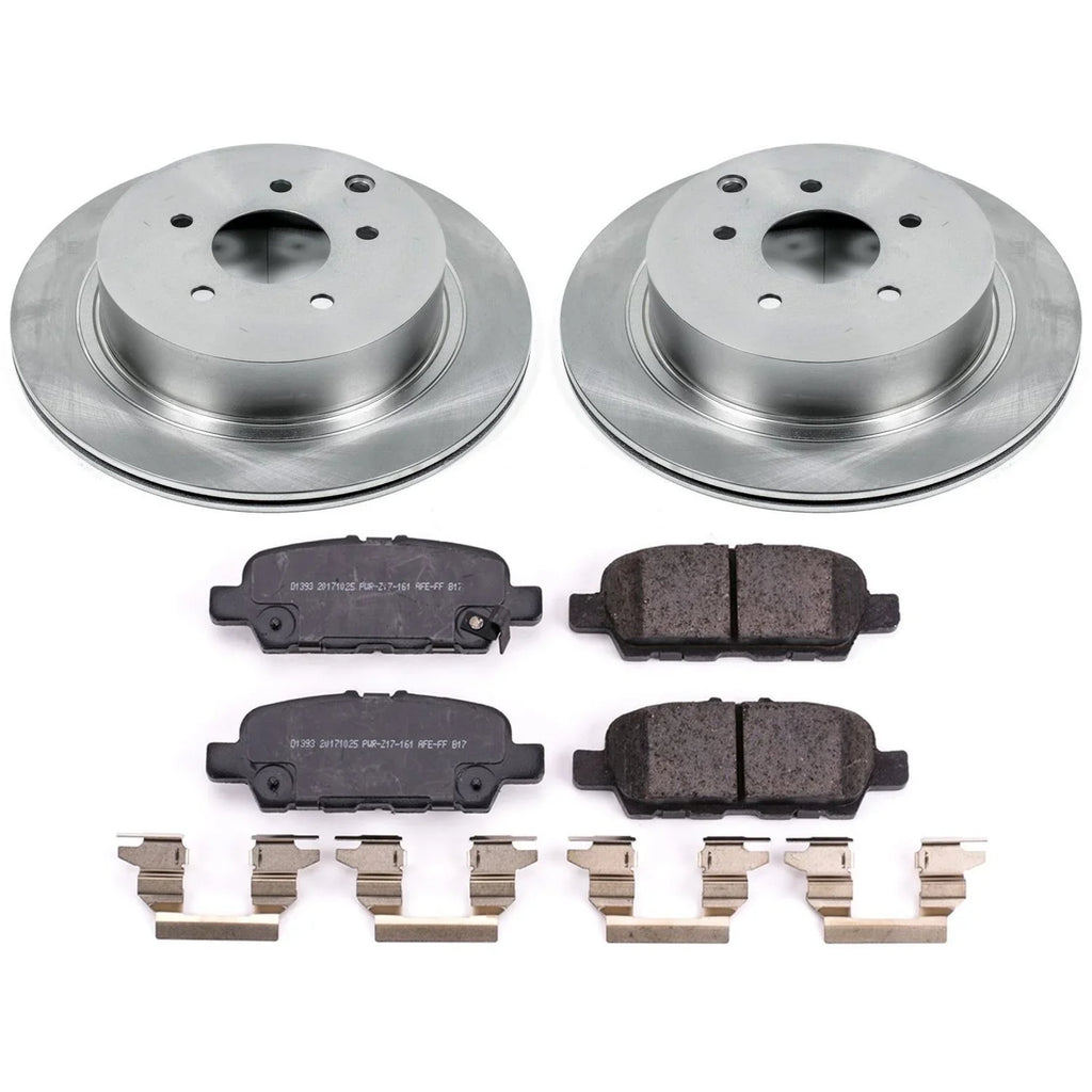 Brake and Fits QX60 Pad Replacement Rotor Infiniti Power Stock Kit Rear Stop 2019 KOE8021