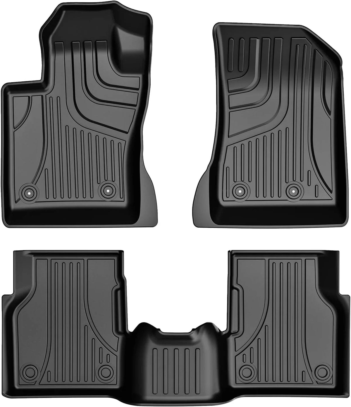 for 2023, 2018 (Not 2022 Floor 2017 Mats 2021 2020 All Single AOMSAZTO Weather Floor Hook Include 2019 Liners 2017 2nd Floor Driver-Side Automotive Jeep Model) Compass 1st & Car Row Fit