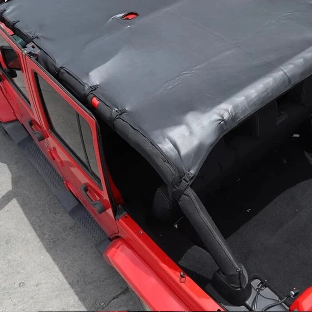 Wrangler Ultimate Protection with and Easy - JK Top Sun Installation Your Enhance Jeep Protection JKU Sunshade Leather 07-18