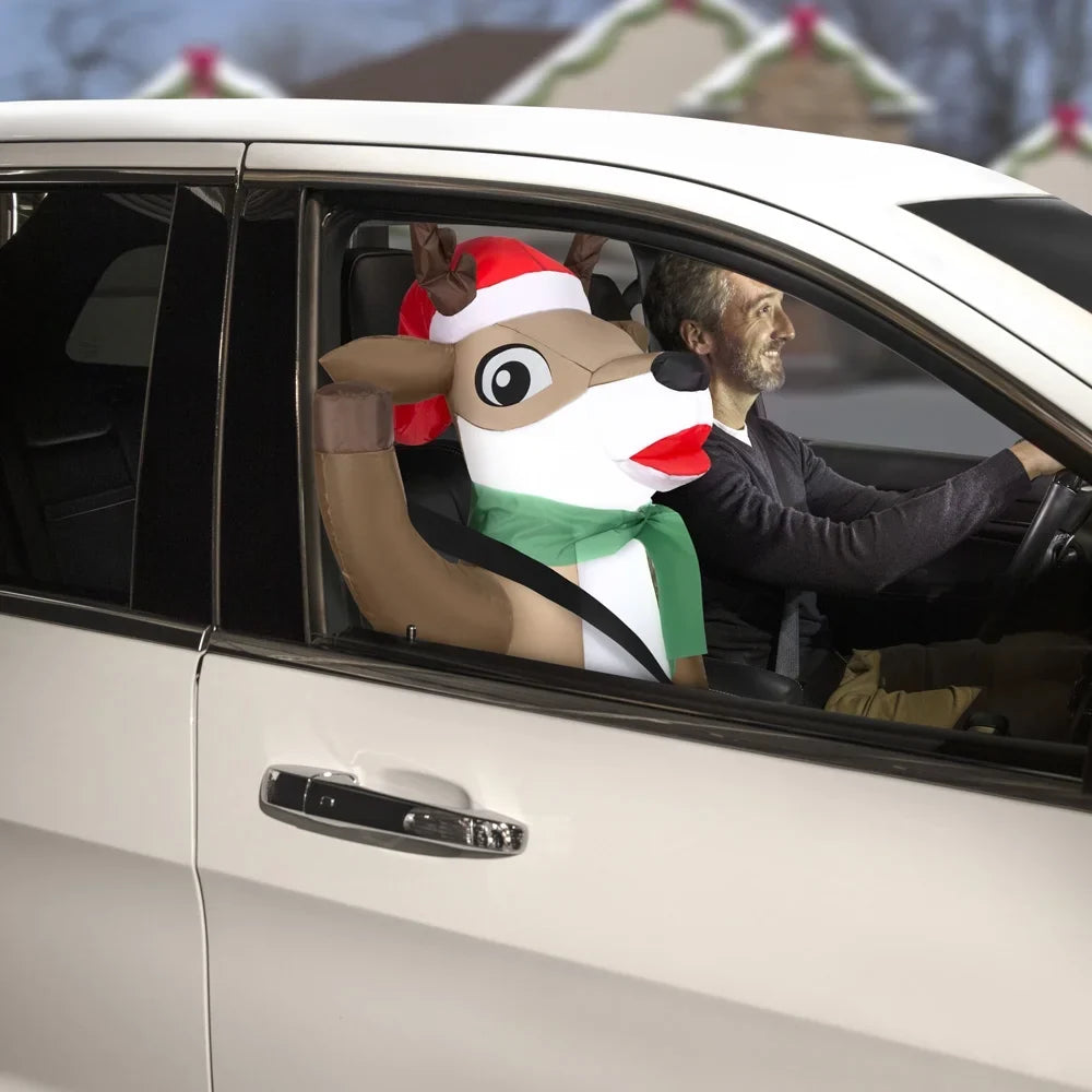 Airblown Inflatables Reindeer Buddy. Car