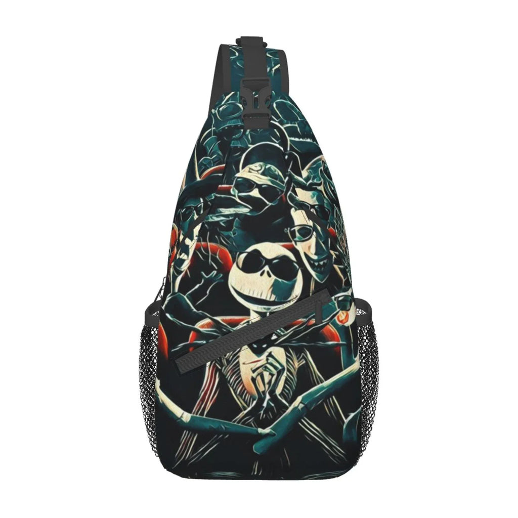 Gifts Shoulder Men Bag Hiking Skellington Backpack Crossbody Sling Chest Women Daypack Travel Jack Bags Unisex For