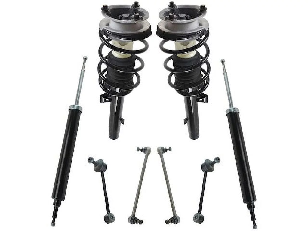 with RWD 328i Spring Strut 2012 Assembly Suspension 2008 2007 Rear Front 2009 Kit 2010 Absorber Coil - Link 2011 8 and Shock Compatible - 2013 Sway BMW Piece Bar -