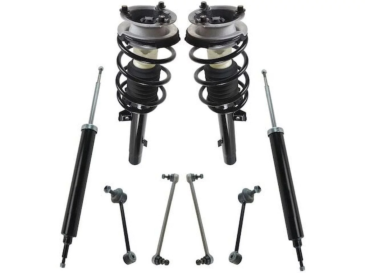 with RWD 328i Spring Strut 2012 Assembly Suspension 2008 2007 Rear Front 2009 Kit 2010 Absorber Coil - Link 2011 8 and Shock Compatible - 2013 Sway BMW Piece Bar -