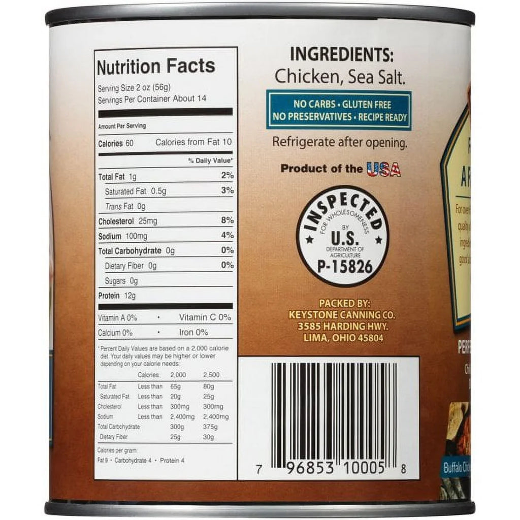 Natural Camping Hiking of Chicken and Eat- (12 Survival All Pack) Can Pack to 12 Keystone Ready For Backpacking 28 Food Emergency Cans oz