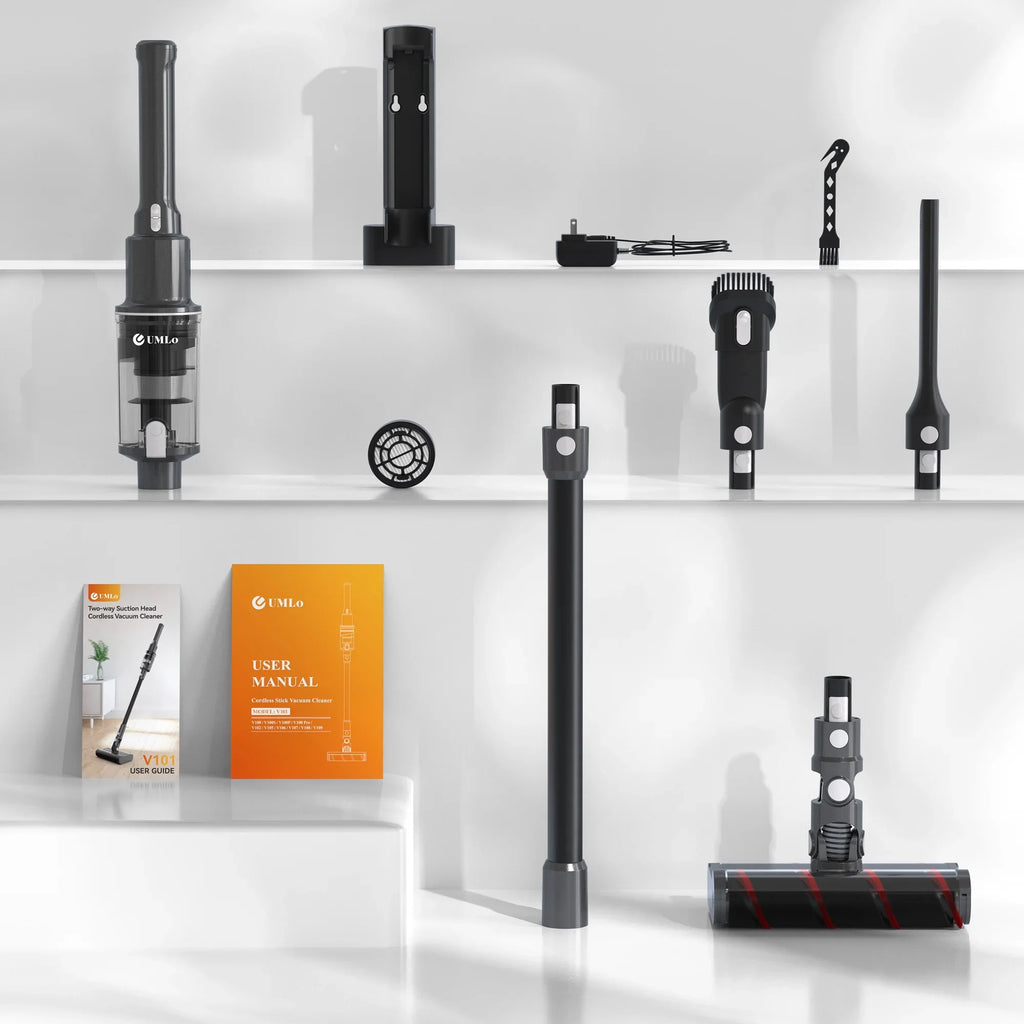 Vacuum Vacuum,Lightweight Vacuum Cleaner Soft Home Cleaner 40Mins Floor for Umlo Cordless Hardwood Handheld Brush Sofa Head, Double Roller 22kPa Powerful Directional Runtime Car up to 6-in-1