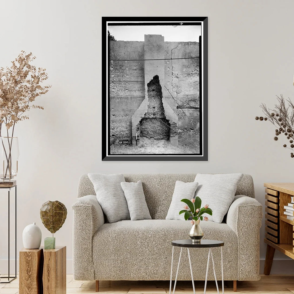 Jekyll (Remains), Framed Horton x Historic Print, GA House 4, County, Glynn 17-7/8" 21-7/8" Island, Road, - Main