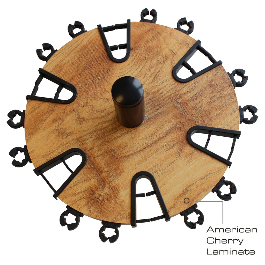 Assembly 6" Rack - Storage Post 24 Tool - Rush Creations No Creek Features Round Floor Free Cherry Fishing American Extension Rod/Pole Finish
