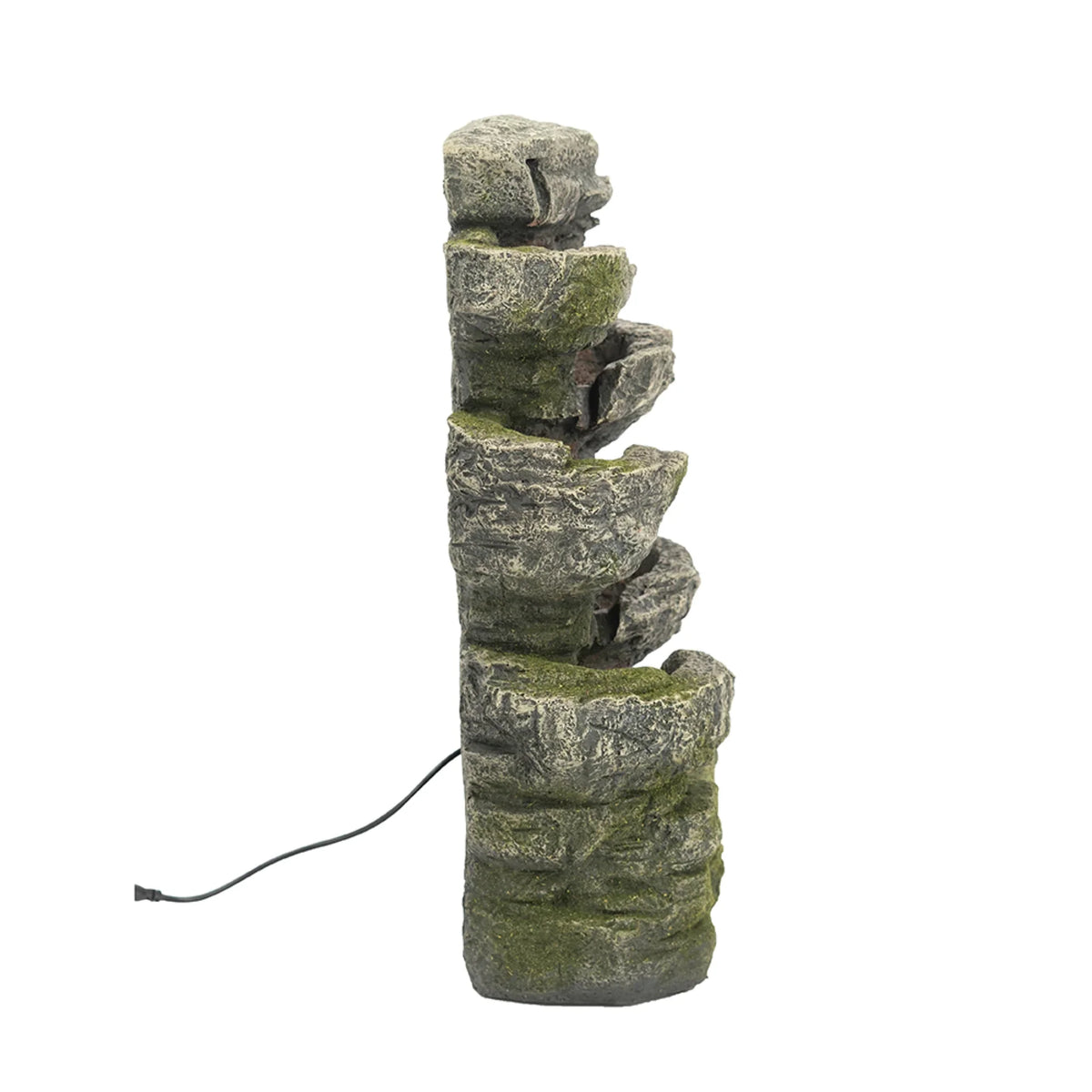 '- CC Fountain Tabletop Brown Furnishings 13.75" Cascading with Light Stone Outdoor Home -