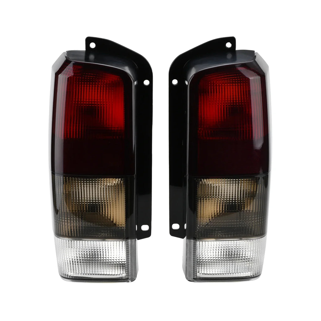 XJ Lamps Lights Smoke Jeep with Tail Cherokee Red/black + XJ Right)Compatible Fits 1997-2001 for Set(Left Tail 97-01 Rear Lens