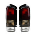 XJ Lamps Lights Smoke Jeep with Tail Cherokee Red/black + XJ Right)Compatible Fits 1997-2001 for Set(Left Tail 97-01 Rear Lens