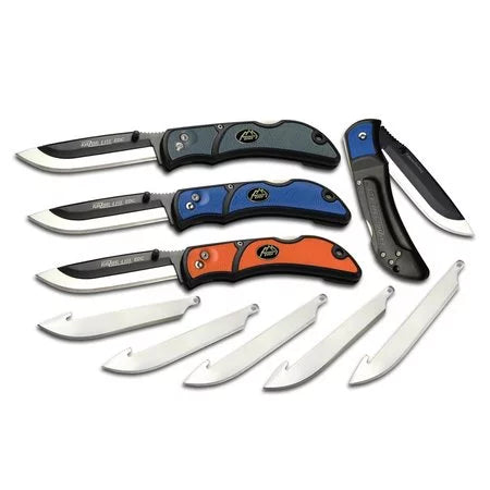 Gray EDC Steel Polymer Inserts 420J2 Edge Outdoor Razor-Lite Drop RLY50C 3.5" Tanto Stainless Black, Point