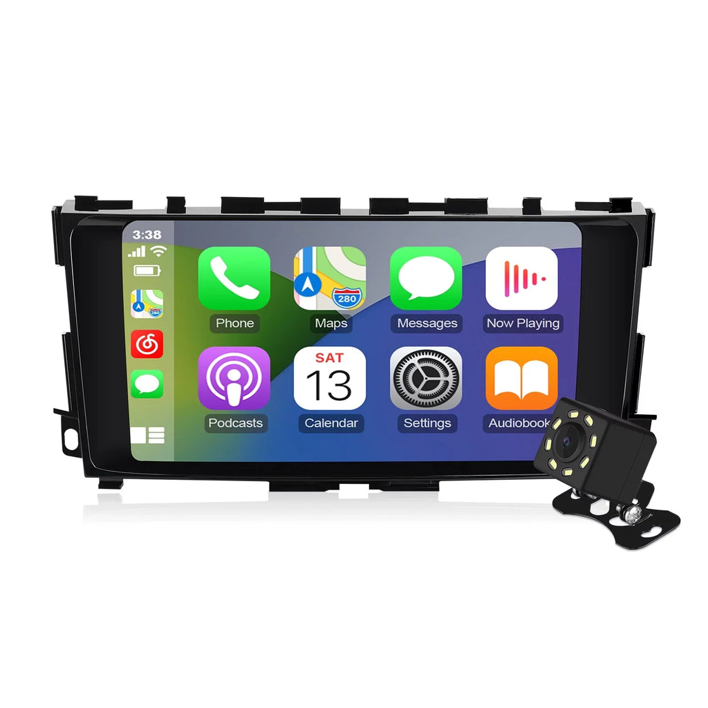Altima Navi Support for 8 GPS inches 9 Double Car & Stereo 2014-2018 12 Android Camera Carplay Car Auto Screen FM with Nissan Backup IPS BT Touchscreen Radio Android Din core(4+32G)