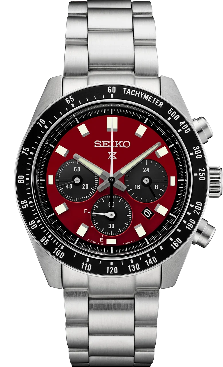 Red Speedtimer Seiko Prospex Chronograph Solar Crimson SSC927