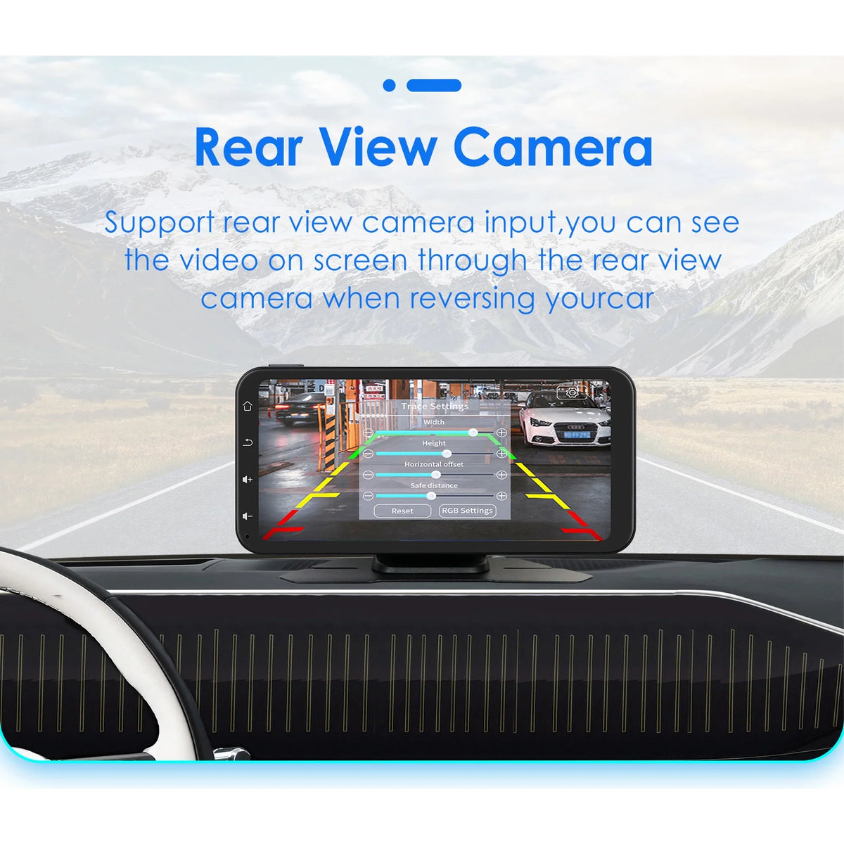 With Stereo 360° Backup 6.25" Adjustable Camera Navigation Audio Receiver Bluetooth Car Carplay Touchscreen Support Ossuret GPS Radio Apple Auto Wireless Android