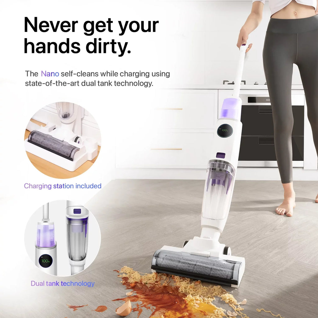 & in Wet 3 Lunaglow technology 1 Cleaner with Self-cleaning Dry Nano Vacuum