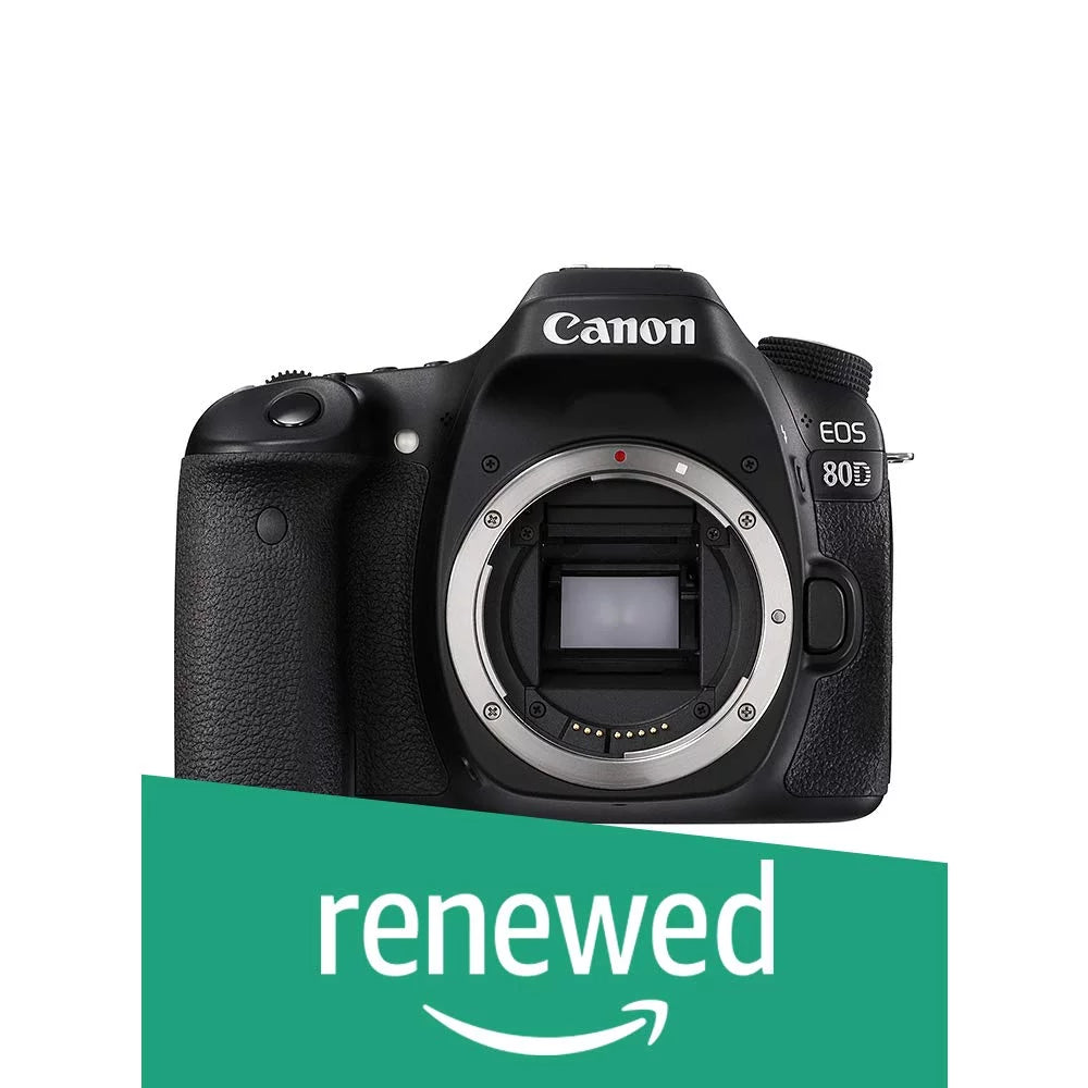 EOS 80D SLR Camera Body Digital (Black) (Refurbished) Canon Restored
