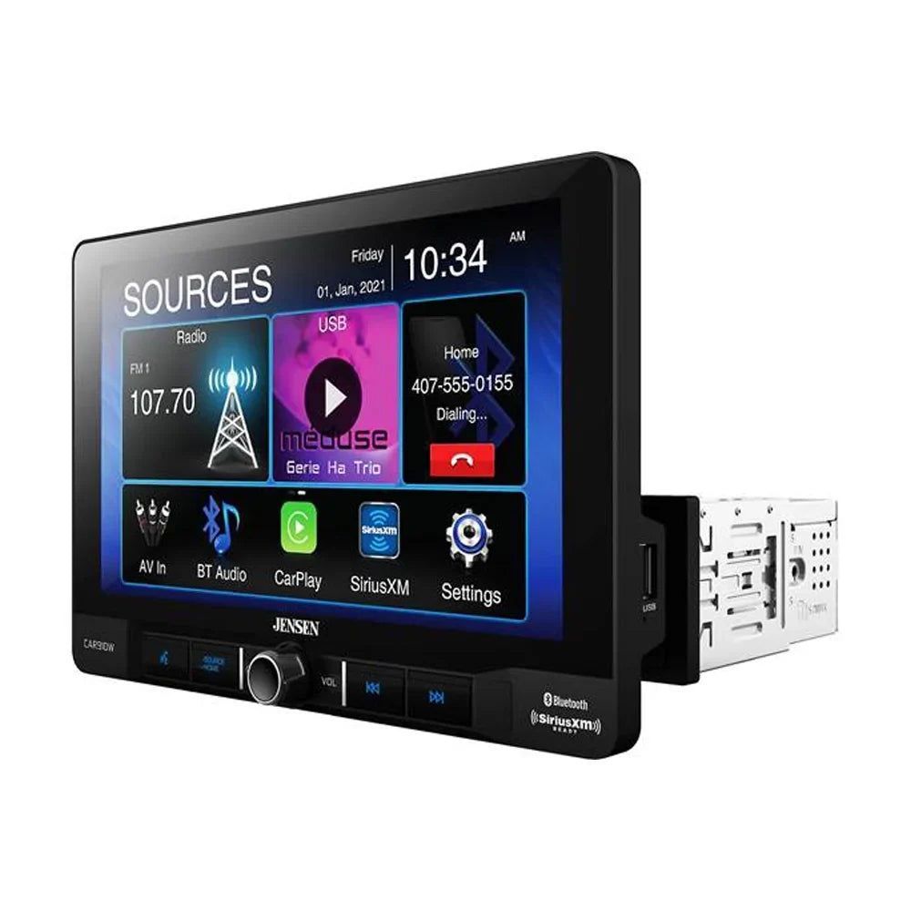 New Play Multimedia Receiver Not Jensen 9" (Does Camera Backup Discs) CAR910W with